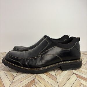 Cole Haan Men Size 13 Black Leather Shoe Comfort Air Tucker  Waterproof Loafer
